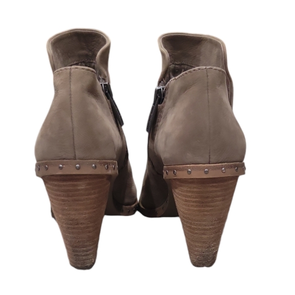 Mercer Edit Brown Suede Heeled Ankle Booties Size 6.5 - Picture 4 of 7